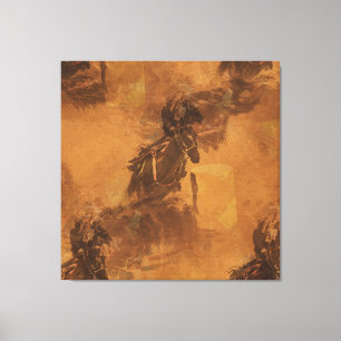 Jag bor i Barrel Tävling - Rodeo Event Canvastryck