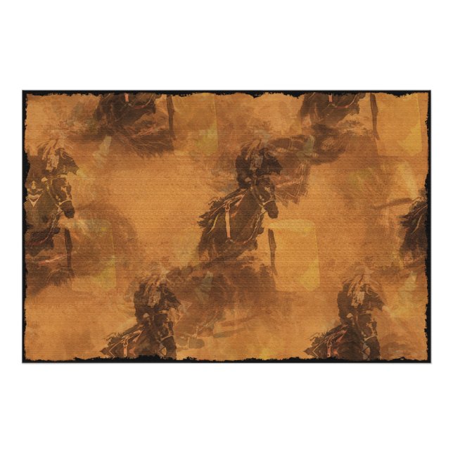 Jag bor i Barrel Tävling - Rodeo Event Fototryck (Framsidan)