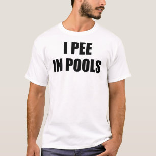 Jag bor i Bassäng flony Humor Manar, T-Shirt