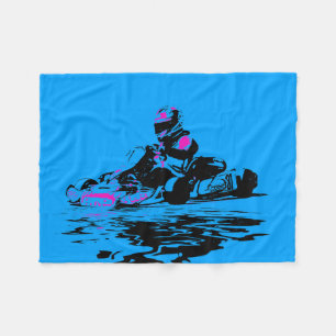 Jag bor i Kart - Gå Kart Racer Fleecefilt