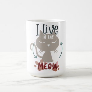 Jag bor i Meow Kaffemugg