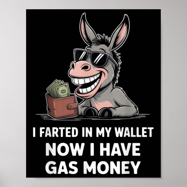 Jag bor i min plånbok nu... Jag har gaspengar.. Poster (Framsidan)