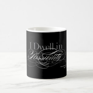 Jag bor i möjligheten - det Emily Dickinson Kaffemugg