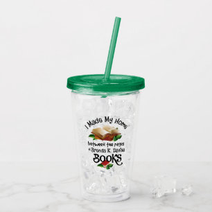 Jag bor mellan Brenda K Davies Bokar Take Away Mugg