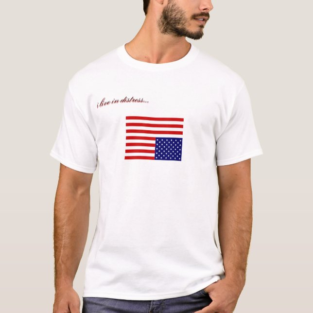 jag bor nödställt… t-shirt (Framsida)