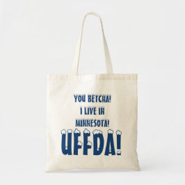 Jag bor nog i Minnesota Brr.. till väskan. Tygkasse