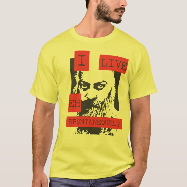 Jag bor Spontaneously Tee Shirt (Framsida)