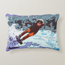 Jag bor till Tävling - Skateboard Tävla Pillowcase Prydnadskudde