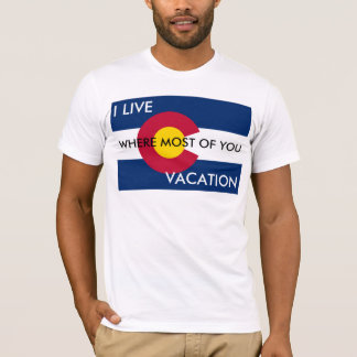 Jag bor var du semestrar t-shirt