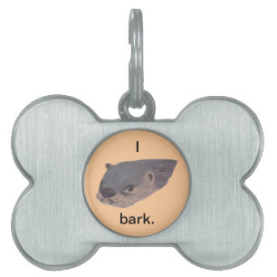 Jag borde, bark, humor hund märkre namnbricka husdjur
