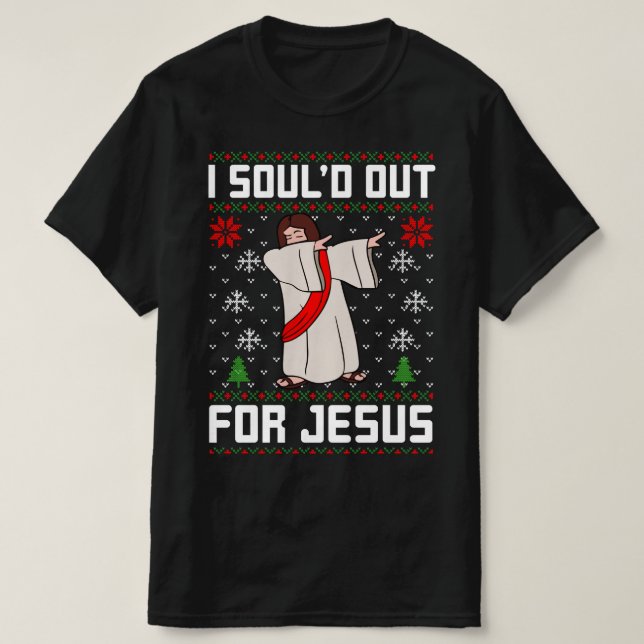 Jag borde bjuda på jesus christmas. t shirt (Design framsida)