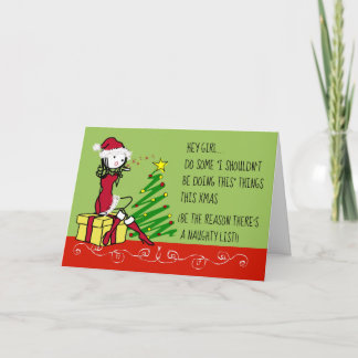 Jag borde inte göra det här Julafton-kortet för Si Helgkort