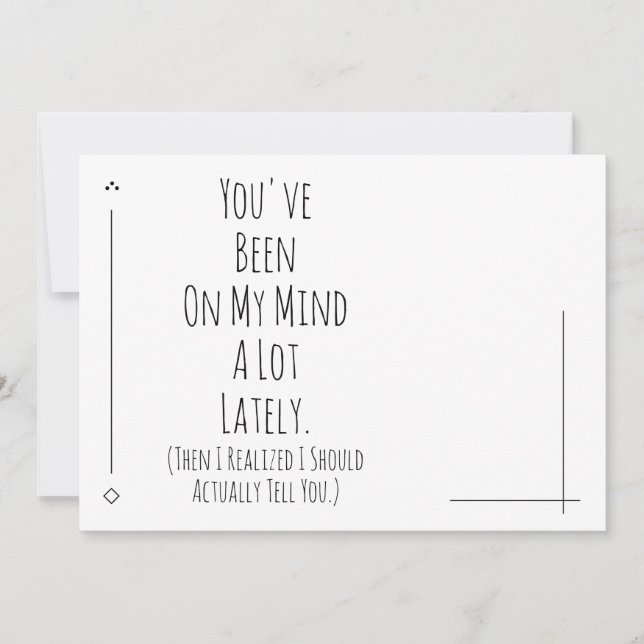 Jag borde säga att du har varit på min tankar (Framsida)