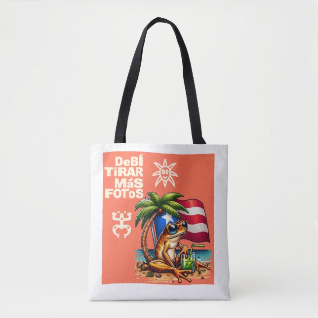 Jag borde ta fler foton PUERTO RICO Tygkasse (Framsida)
