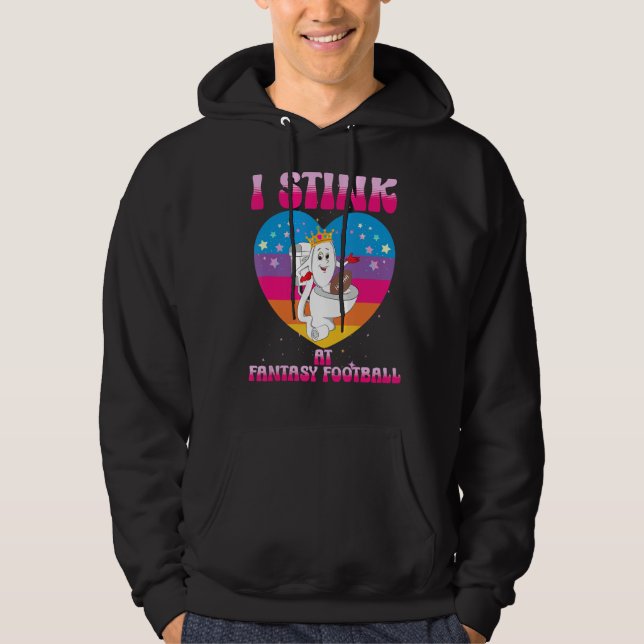 Jag börjar med Fantasy Football Toilet League Lose Hoodie (Framsida)