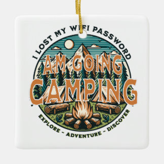 Jag Borttappadar mitt WIFI-lösenord. Kampanj. Julgransprydnad Keramik