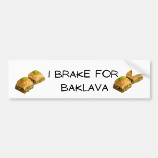 Jag Brake for Baklava Bildekal