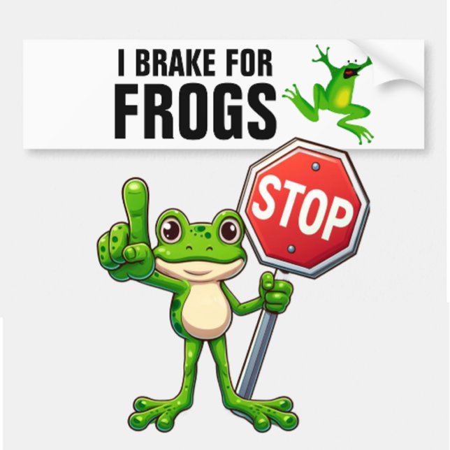 JAG BRAKE FÖR FROGS BILDEKAL (Skapare uppladdad)
