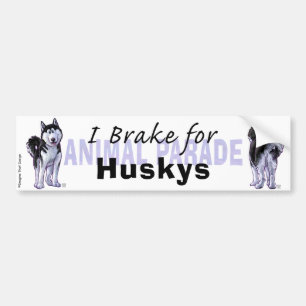 Jag Brake for Huskys Bildekal