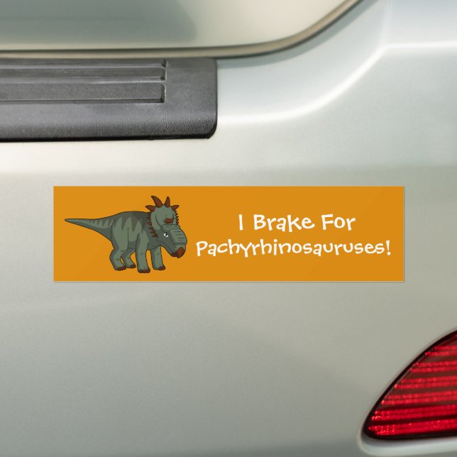 Jag Brake for Pachyrhinosauruses! Bildekal (På Bil)