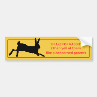 Jag Brake for Rabbits Bildekal