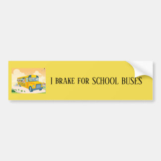 Jag Brake för School Buss Bildekal
