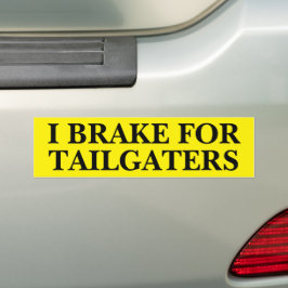 Jag Brake for Tailgaters Funny Bildekal