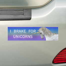 Jag Brake for Unicorns Bildekal