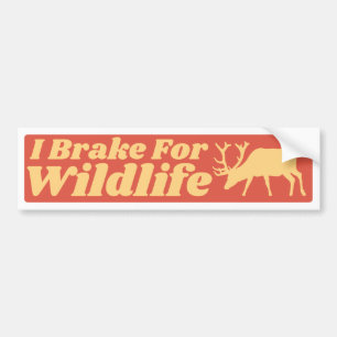Jag Brake för Wildlife Bildekal