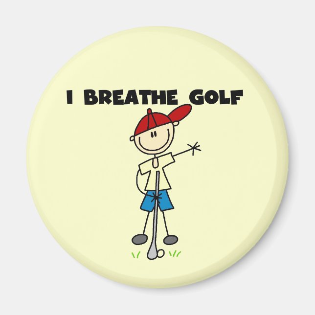 Jag Breathe Golf Magnet (Framsidan)