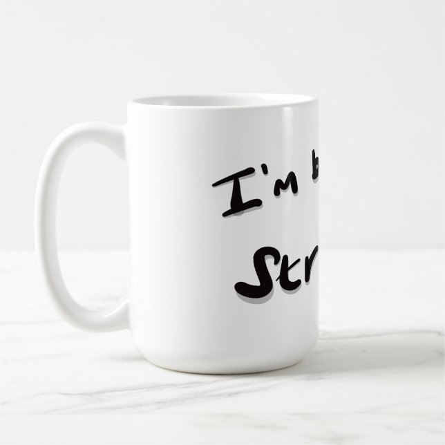 Jag breder ut en stark kaffemugg (Vänster)