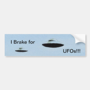 Jag brinner för UFO! Bildekal