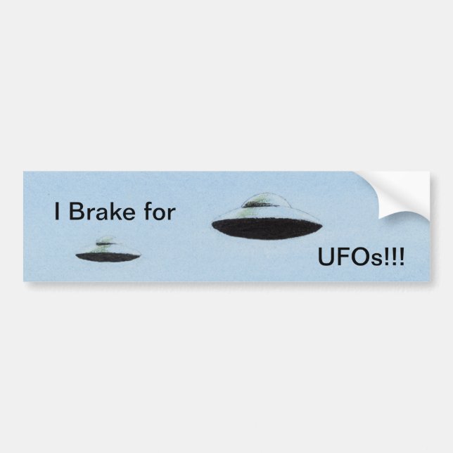 Jag brinner för UFO! Bildekal (Framsidan)