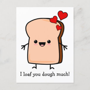 Jag Brödar Dig Mycket Toast Bröd Vykort