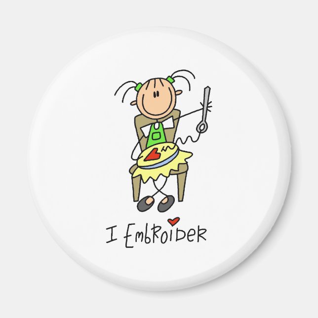 Jag broderar magnet (Framsidan)