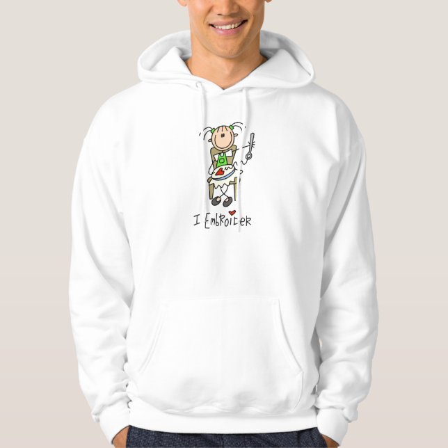 Jag broderar pinnfigur munkjacka (Framsida)