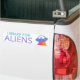 JAG BROKAR FÖR UTOMJORDINGAR Cute UFO-slacesship Bildekal (On Truck)