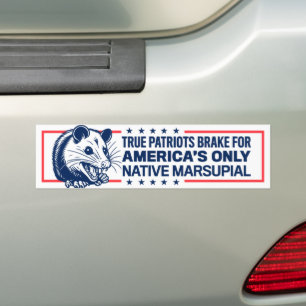 Jag Broke for America's Only Native Marsupial Funn Bildekal