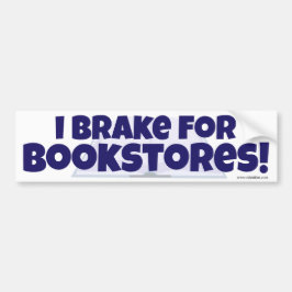 Jag Broke för bokbutiker! Roligt Reader Slogan Bildekal