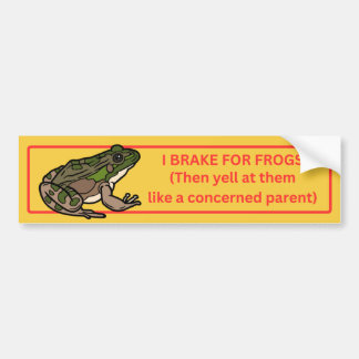 Jag Broke for Frogs Bildekal