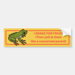 Jag Broke for Frogs Bildekal