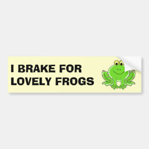 Jag Broke for Loely Frogs Bildekal