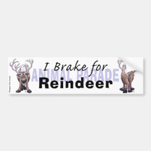 Jag Broke for Reindeer Bildekal