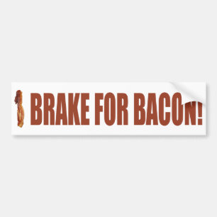 Jag bromsar för baconbildekal bildekal