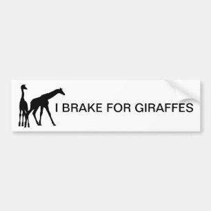 JAG BROMSAR FÖR GIRAFF BILDEKAL