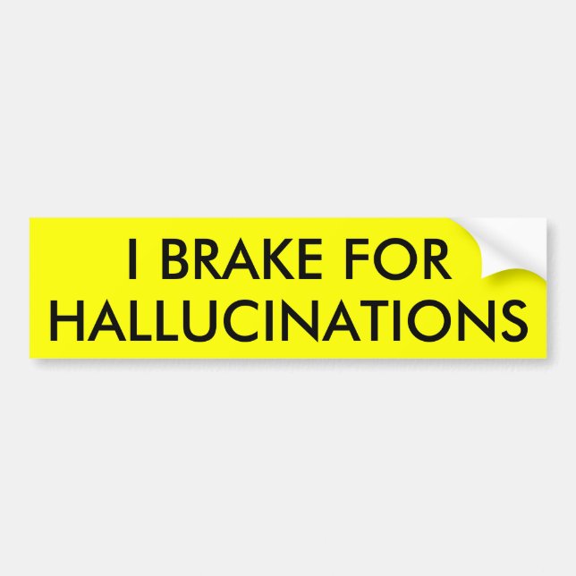 JAG BROMSAR FÖR HALLUCINATIONS BILDEKAL (Framsidan)