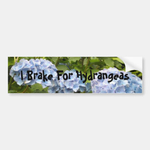 Jag bromsar för hydrangeor bildekal