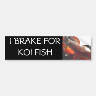 JAG BROMSAR FÖR KOI-FISK BILDEKAL