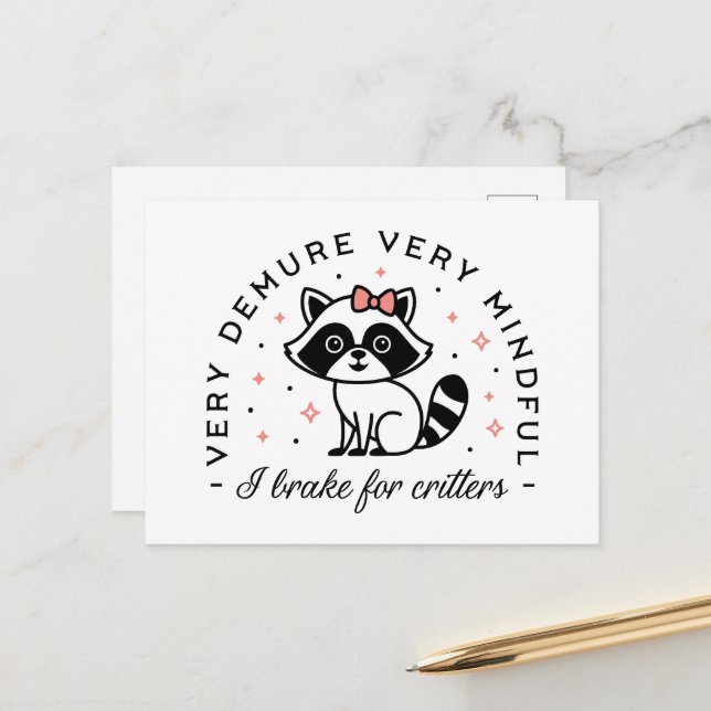 Jag bromsar för kritiker väldigt mycket. vykort (Fram/Back In Situ)