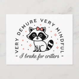 Jag bromsar för kritiker väldigt mycket. vykort